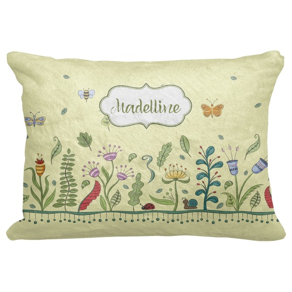 Custom Nature Inspired Decorative Baby Pillowcase - 16"x12" (Personalized)