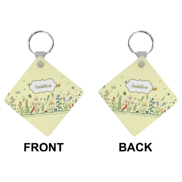 Nature & Flowers Diamond Keychain (Front + Back)