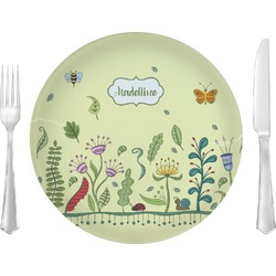 Nature Inspired Glass Lunch / Dinner Plate 10" (Personalized)