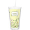 Nature Inspired Double Wall Tumbler with Straw (Personalized)