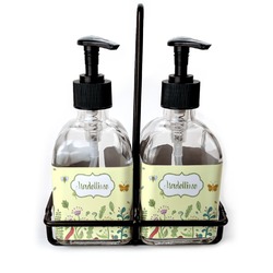 Nature Inspired Glass Soap & Lotion Bottle Set (Personalized)