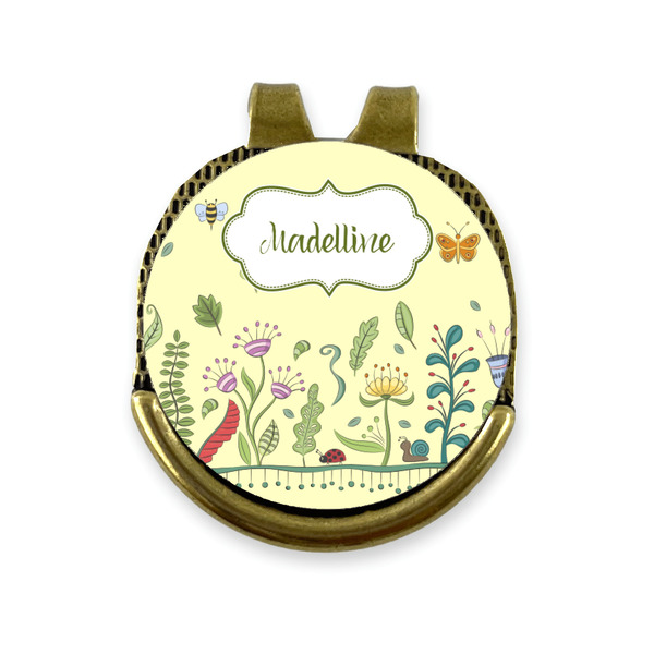Custom Nature Inspired Golf Ball Marker - Hat Clip - Gold