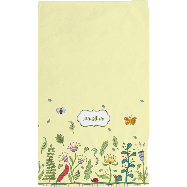 Nature & Flowers Hand Towel (Personalized) Full
