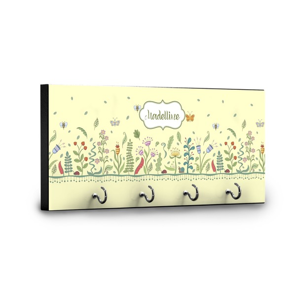 Nature & Flowers Key Hanger - Front View with Hooks