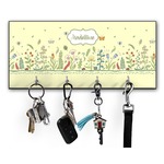 Nature Inspired Key Hanger w/ 4 Hooks w/ Name or Text