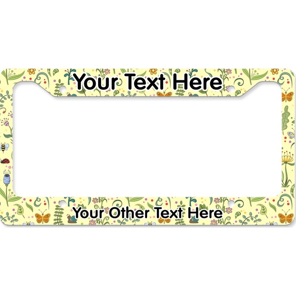 Custom Nature Inspired License Plate Frame - Style B (Personalized)