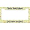 Nature & Flowers License Plate Frame Wide