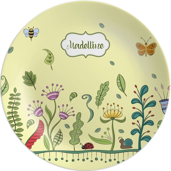 Custom Nature Inspired Melamine Plate (Personalized)