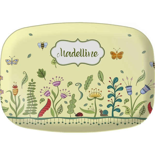 Custom Nature Inspired Melamine Platter (Personalized)