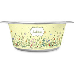 Nature Inspired Stainless Steel Dog Bowl - Small (Personalized)