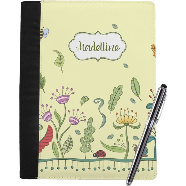 Custom Nature Inspired Notebook Padfolio - Large w/ Name or Text
