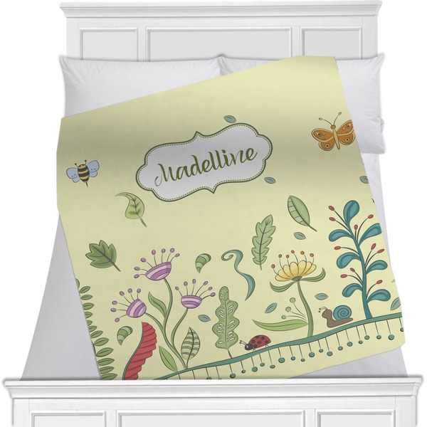 Custom Nature Inspired Minky Blanket - 40"x30" - Single Sided (Personalized)