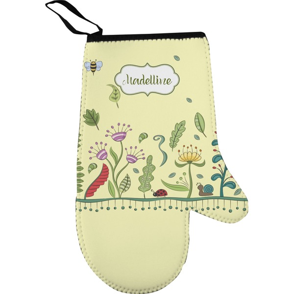 Nature & Flowers Personalized Oven Mitt
