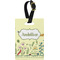 Nature Inspired Plastic Luggage Tag - Rectangular w/ Name or Text