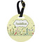 Nature & Flowers Personalized Round Luggage Tag