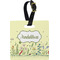 Nature & Flowers Personalized Square Luggage Tag