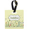 Nature Inspired Plastic Luggage Tag - Square w/ Name or Text