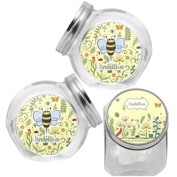 Nature & Flowers Puppy Treat Jar - Top Left Right