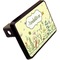 Nature & Flowers Rectangular Car Hitch Cover w/ FRP Insert (Angle View)