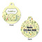 Nature & Flowers Round Pet Tag - Front & Back