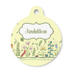 Nature Inspired Round Pet ID Tag - Small (Personalized)
