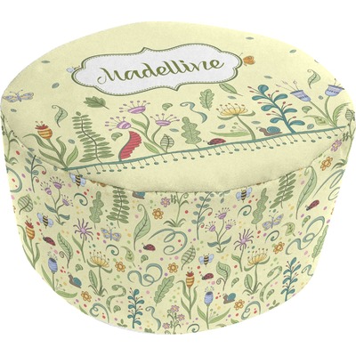 Nature Inspired Round Pouf Ottoman (Personalized)