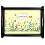 Nature Inspired Black Wooden Tray - Large (Personalized)