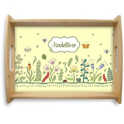 Nature Inspired Natural Wooden Tray - Large (Personalized)