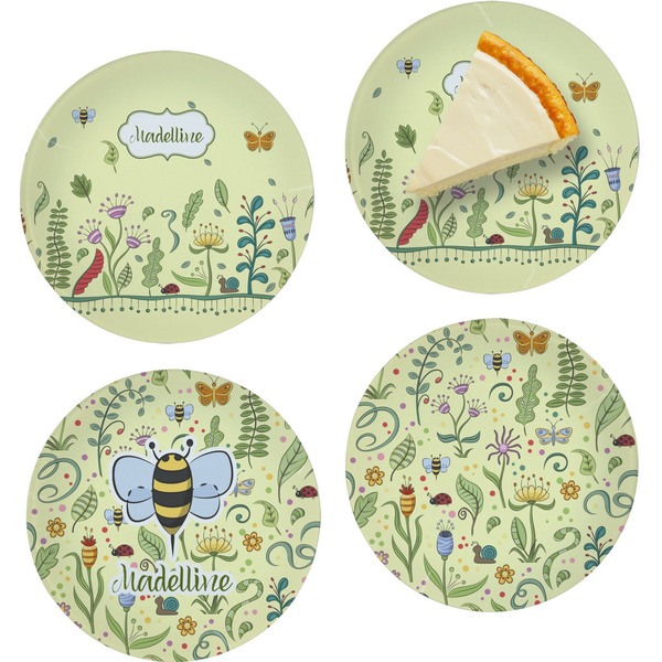 Nature & Flowers Set of Appetizer / Dessert Plates