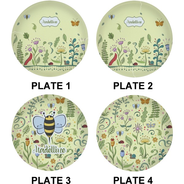Nature & Flowers Set of Lunch / Dinner Plates (Approval)