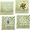Nature & Flowers Set of Square Dinner Plates