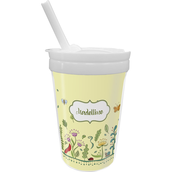 Custom Nature Inspired Sippy Cup with Straw (Personalized)
