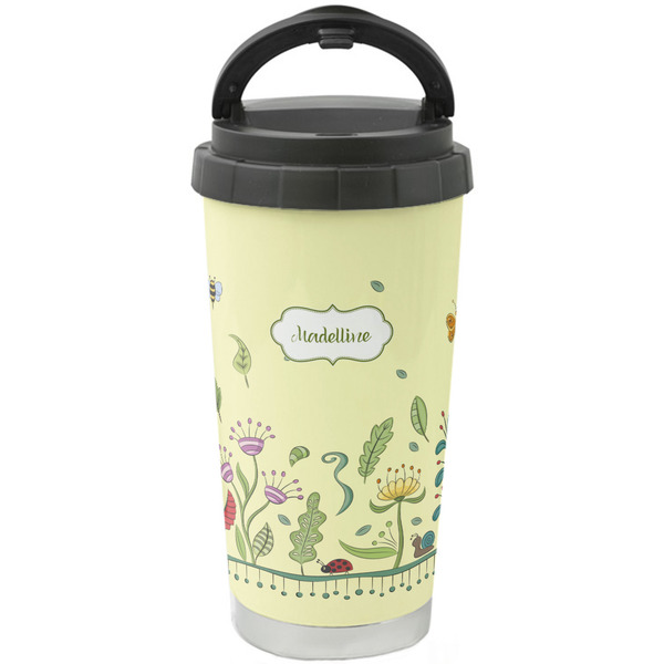 Custom Nature Inspired Stainless Steel Coffee Tumbler (Personalized)
