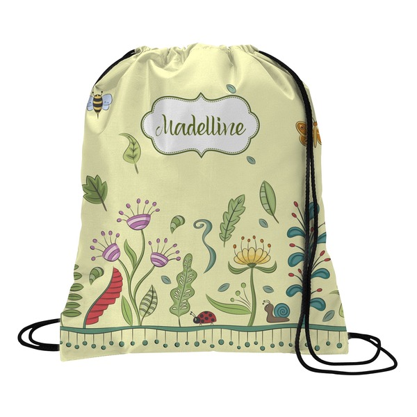 Custom Nature Inspired Drawstring Backpack - Large (Personalized)