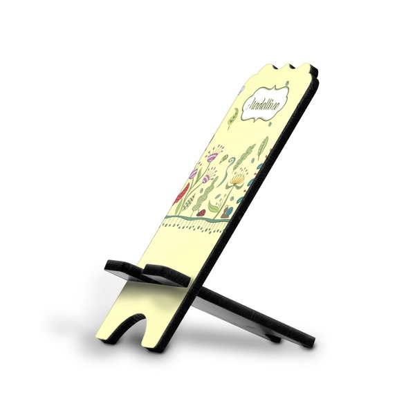 Custom Nature Inspired Stylized Cell Phone Stand - Small w/ Name or Text