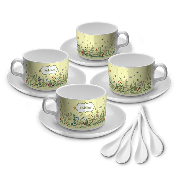 Custom Nature Inspired Tea Cup - Set of 4 (Personalized)