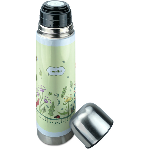 Nature & Flowers Thermos - Lid Off