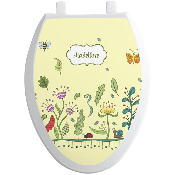 Custom Nature Inspired Toilet Seat Decal - Elongated (Personalized)