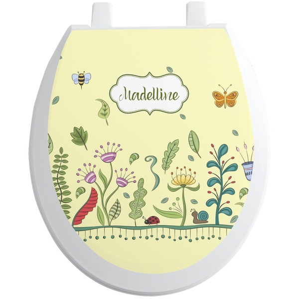 Custom Nature Inspired Toilet Seat Decal (Personalized)