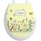Nature & Flowers Toilet Seat Decal (Personalized)