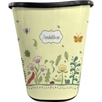 Nature Inspired Waste Basket - Double Sided (Black) (Personalized)