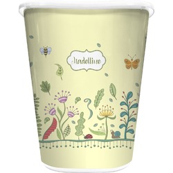 Nature Inspired Waste Basket - Double Sided (White) (Personalized)