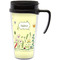 Nature & Flowers Travel Mug with Black Handle - Front