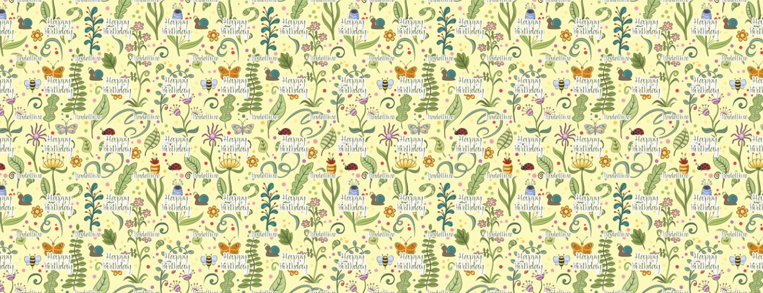 Nature Inspired Wrapping Paper Roll Small (Personalized) YouCustomizeIt