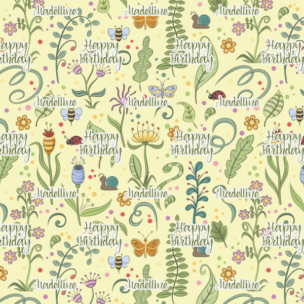 Nature & Flowers Wrapping Paper Square