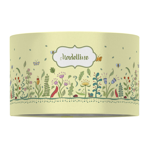 Nature Inspired 12" Drum Lampshade - FRONT (Fabric)