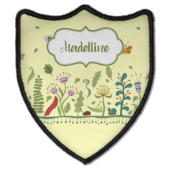 Nature Inspired Iron On Shield Patch B w/ Name or Text
