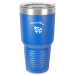Nature Inspired 30 oz Stainless Steel Tumbler - Royal Blue - Single-Sided (Personalized)