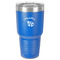 Nature Inspired 30 oz Stainless Steel Ringneck Tumbler - Blue - Front