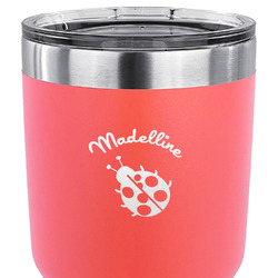 Nature Inspired 30 oz Stainless Steel Tumbler - Coral - Double Sided (Personalized)